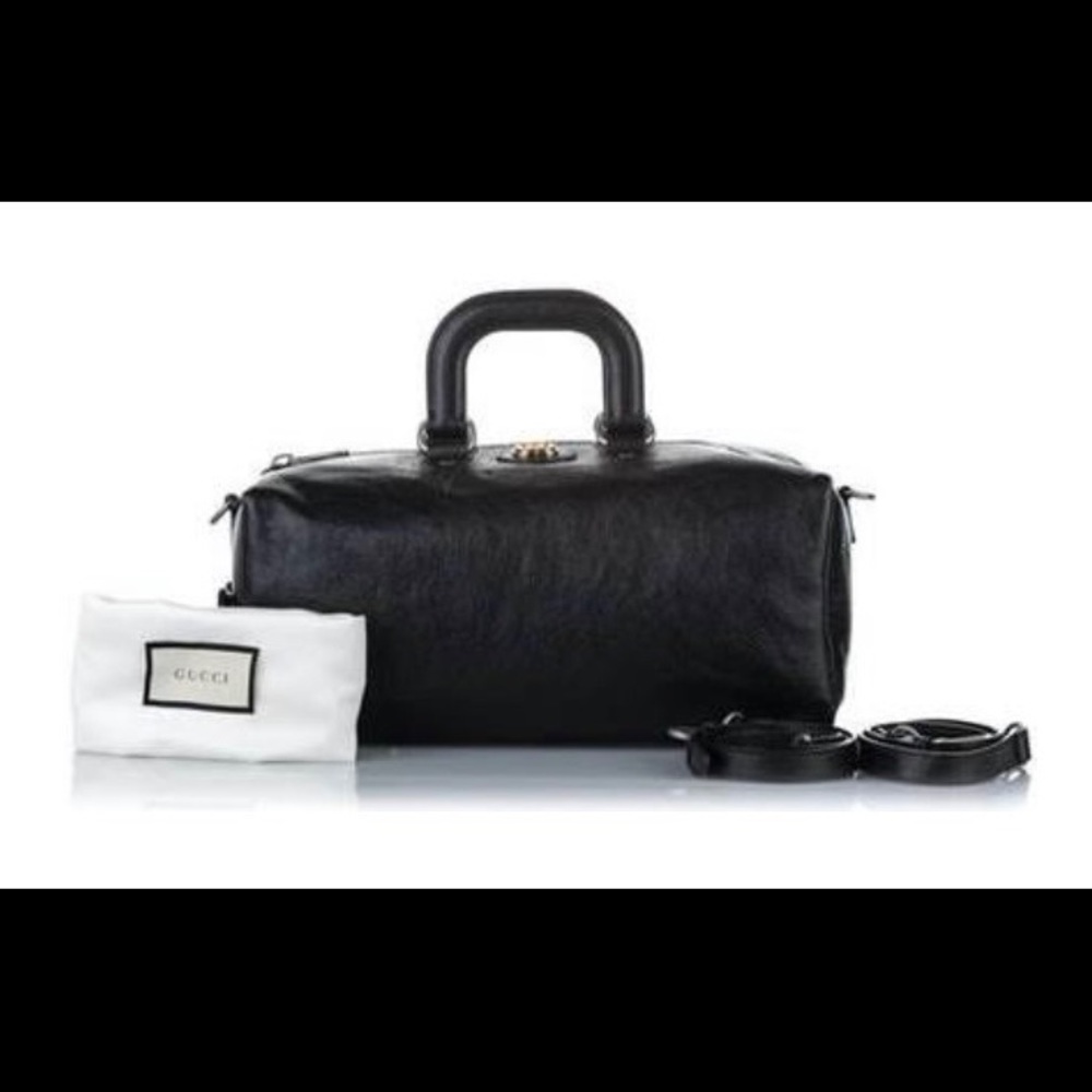 GUCCI Black Morpheus Leather Travel/Backpack Bag - Picture 2 of 7